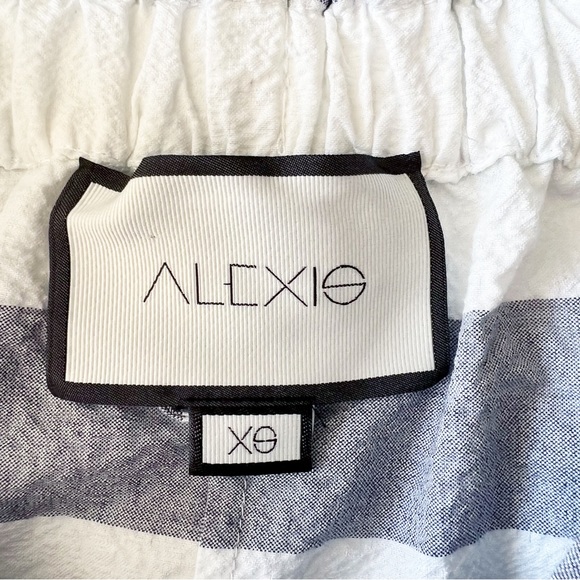 Alexis Olevetti Off the Shoulder Striped Mini Dress | XS - Picture 7 of 10